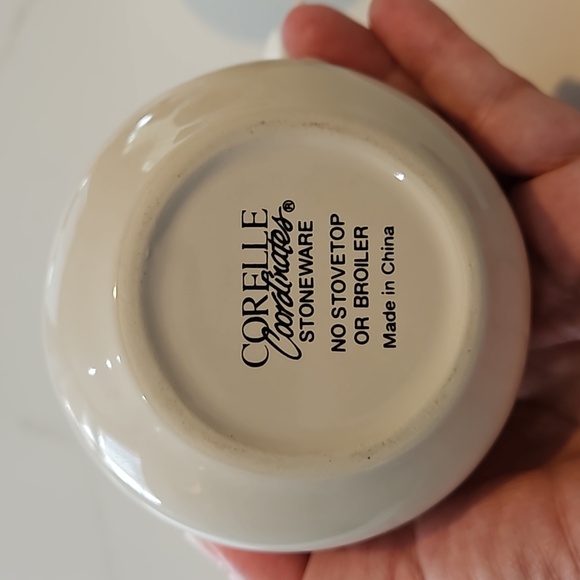 Corelle Coordinates Abundance Stoneware Creamer & Sugar Fruit Pattern Multicolor - Picture 3 of 7